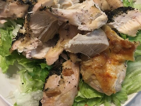 焼くだけ放置！鶏胸肉のお茶っ葉オーブン焼き